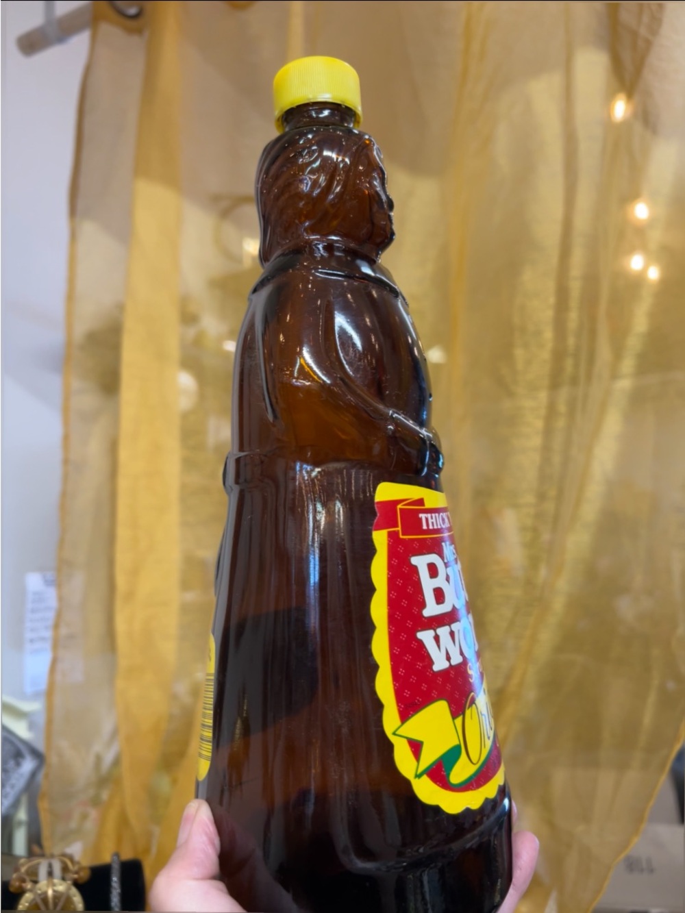 Vintage Original Syrup - Yellow Bottle glass bottle - Picture 3 of 5